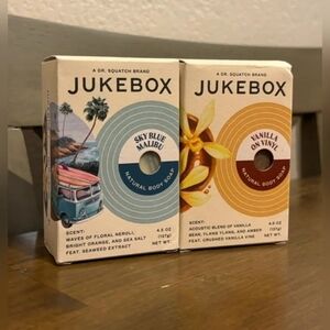 Jukebox "Vanilla On Vinyl" And "Sky Blue Malibu" set of 2 NEW!
